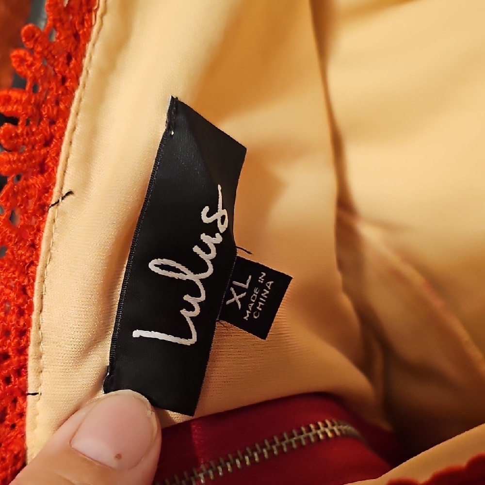 Lulu's Red Halter Backless Sundress - Picture 2 of 3